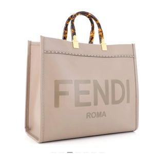 Fendi Sunshine Shopper Tote Leather Medium